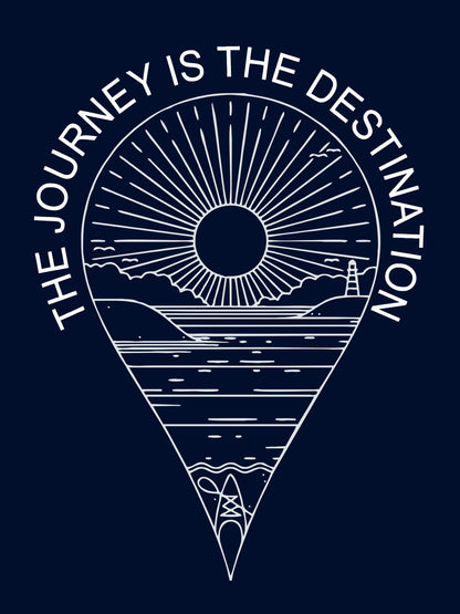 The Journey Is The Destination Blue T-Shirt