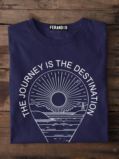 The Journey Is The Destination Blue T-Shirt