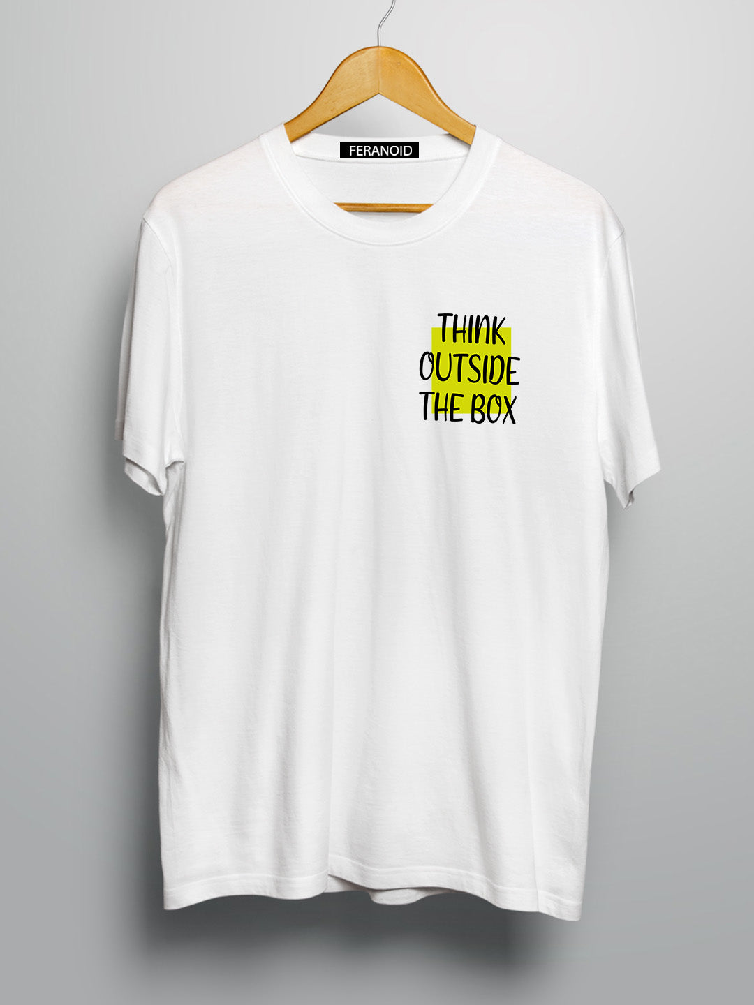 Think Out Side Box White T-shirt