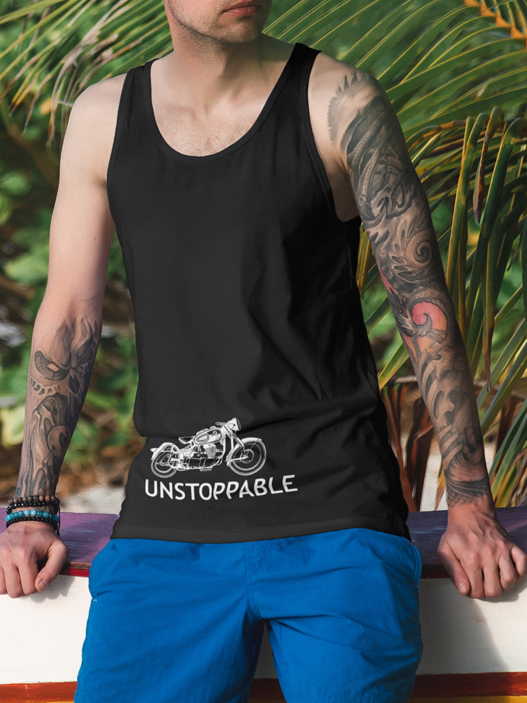 Unstoppable Black Sleeveless T-Shirt