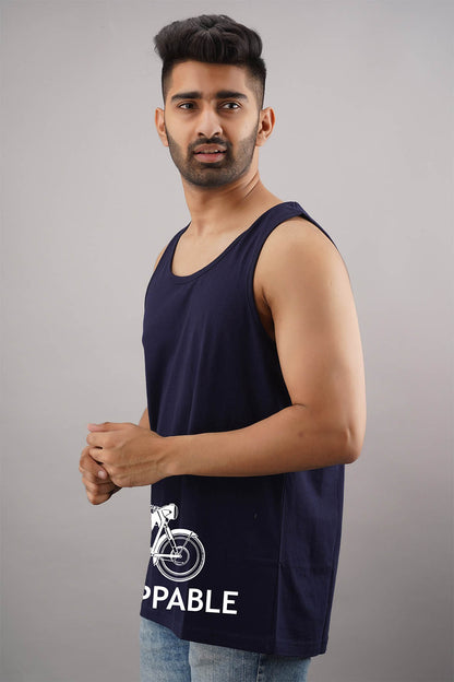 Unstoppable Black Sleeveless T-Shirt