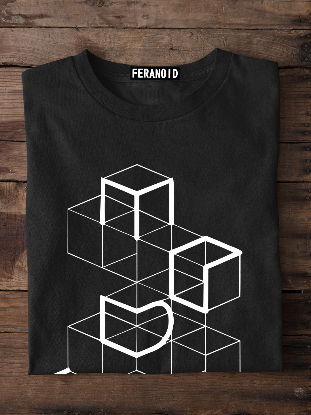 White Boxes Black T-Shirt