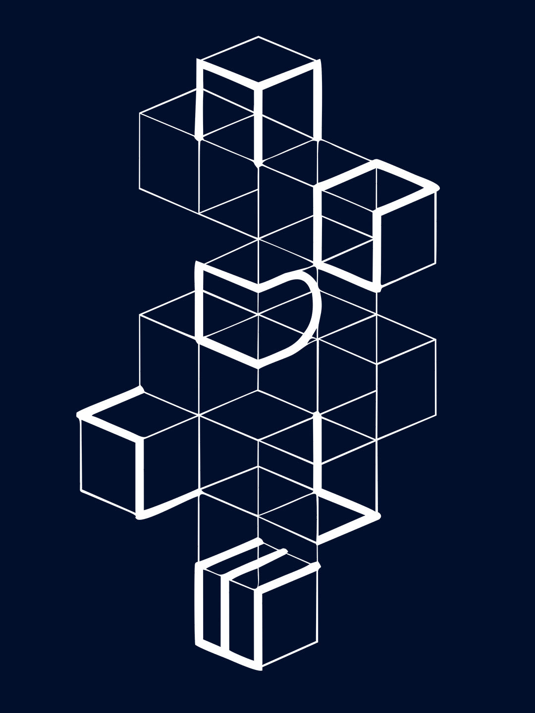 White Boxes Black T-Shirt