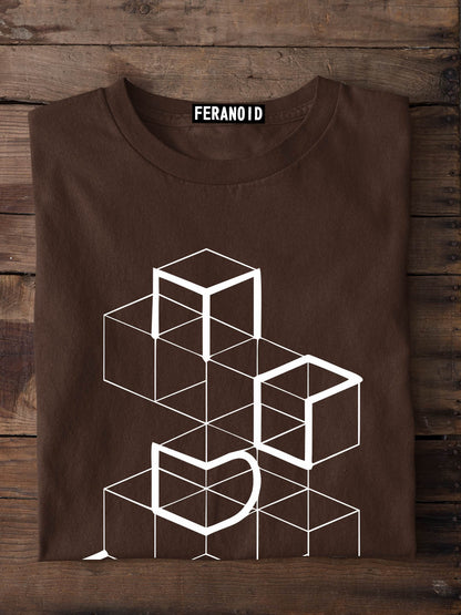 White Boxes Black T-Shirt