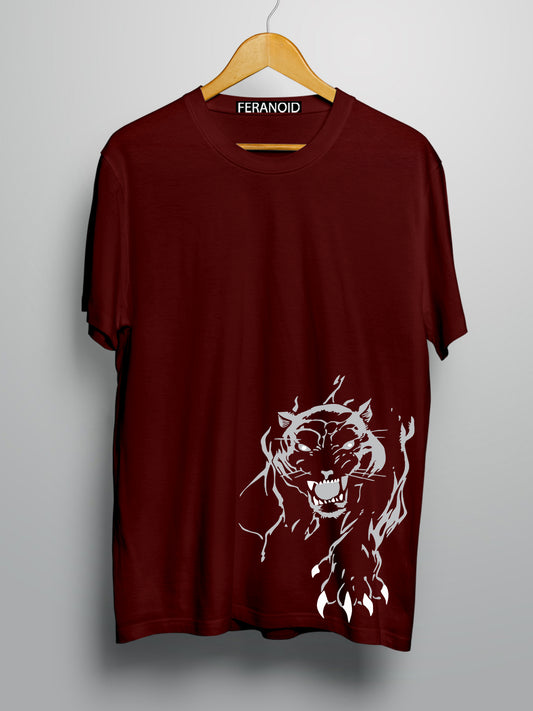 WILD LION MAROON T-SHIRT