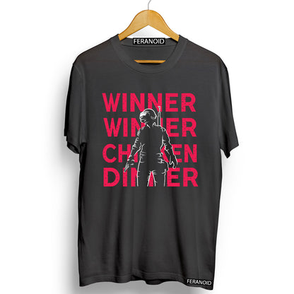 WINNER WINNER CHICKEN DINNER GREY T-SHIRT