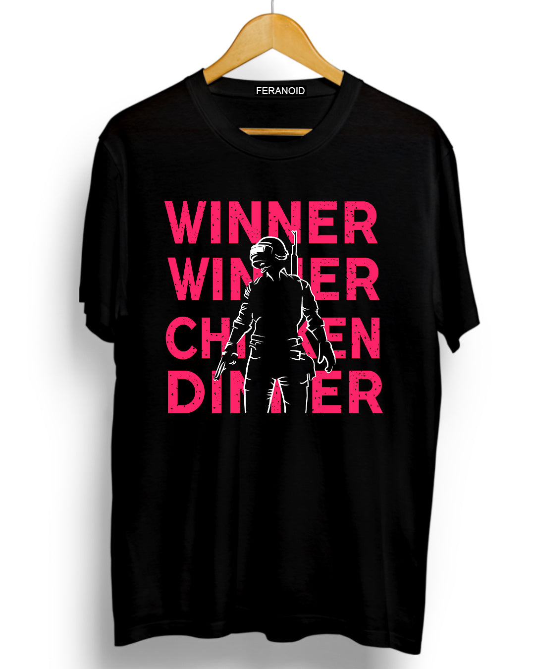 WINNER WINNER CHIKKEN DINNER BLACK T-SHIRT