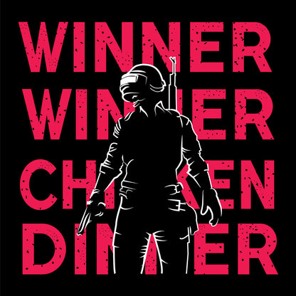 Winner Winner Chicken Dinner Black T-Shirt