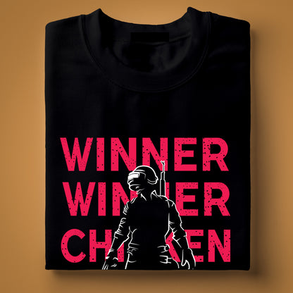 Winner Winner Chicken Dinner Black T-Shirt