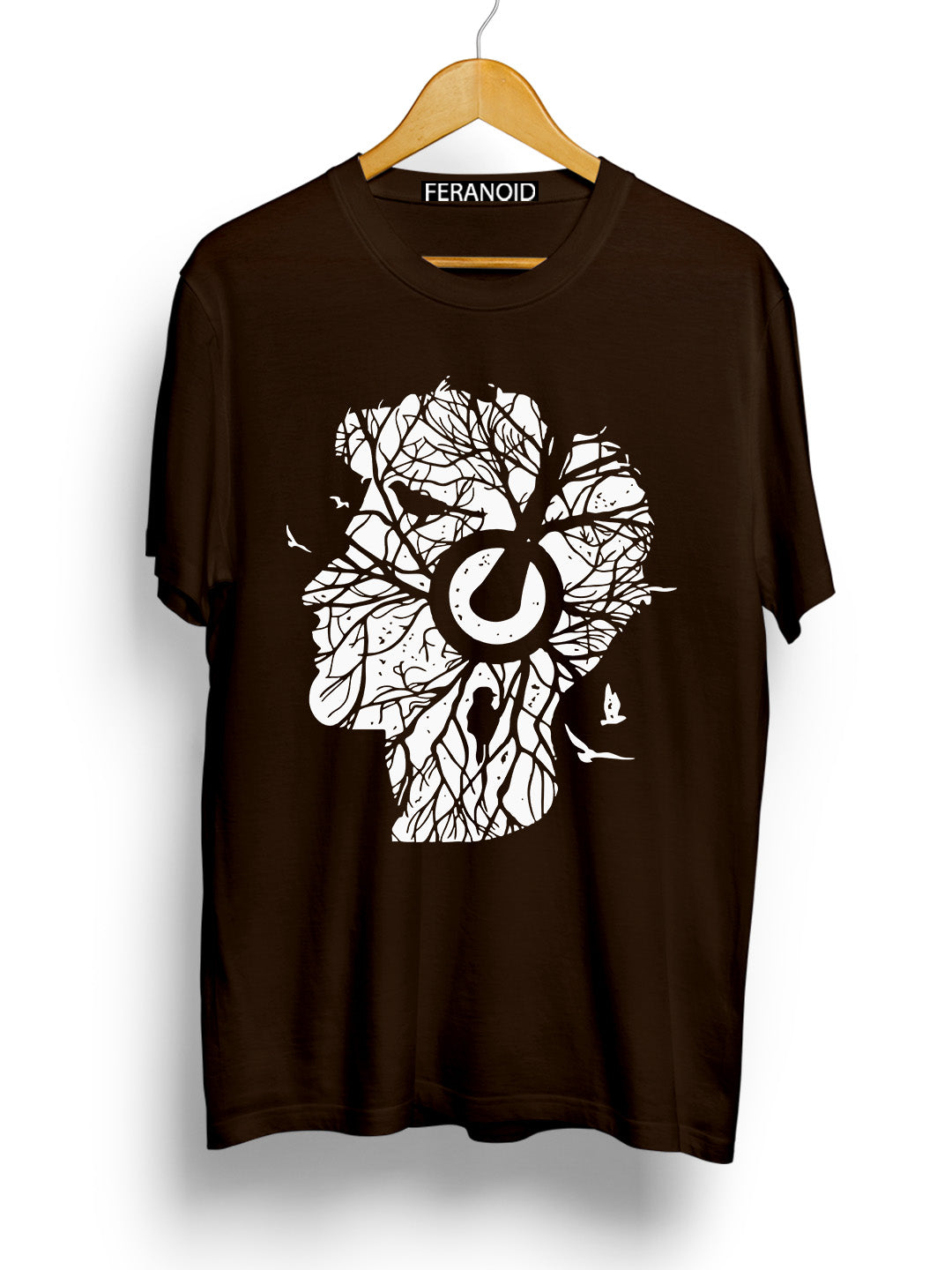 WOODS ROOTS MUSIC BROWN T-SHIRT