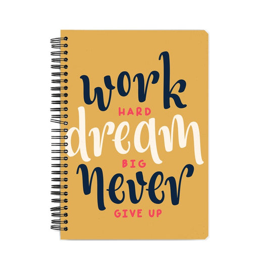 WORK HARD NOTEBOOK