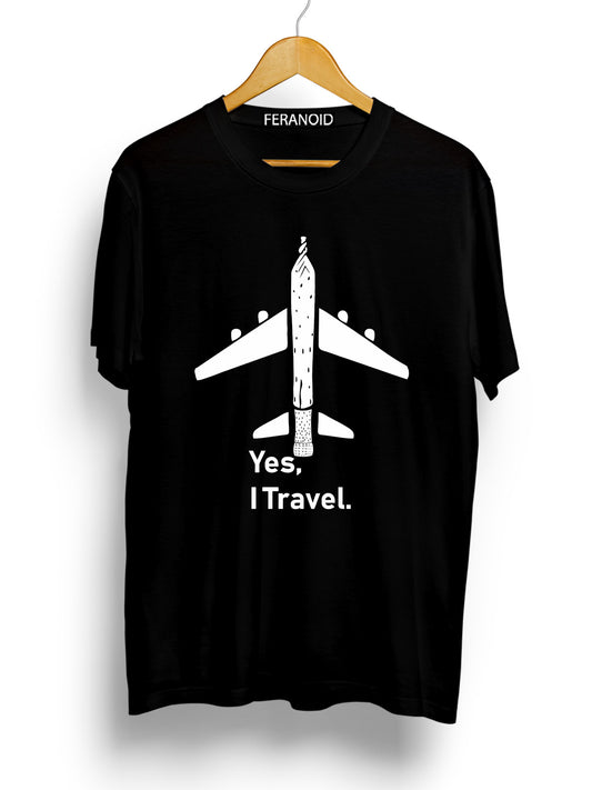 Yes I Travel Black T-Shirt